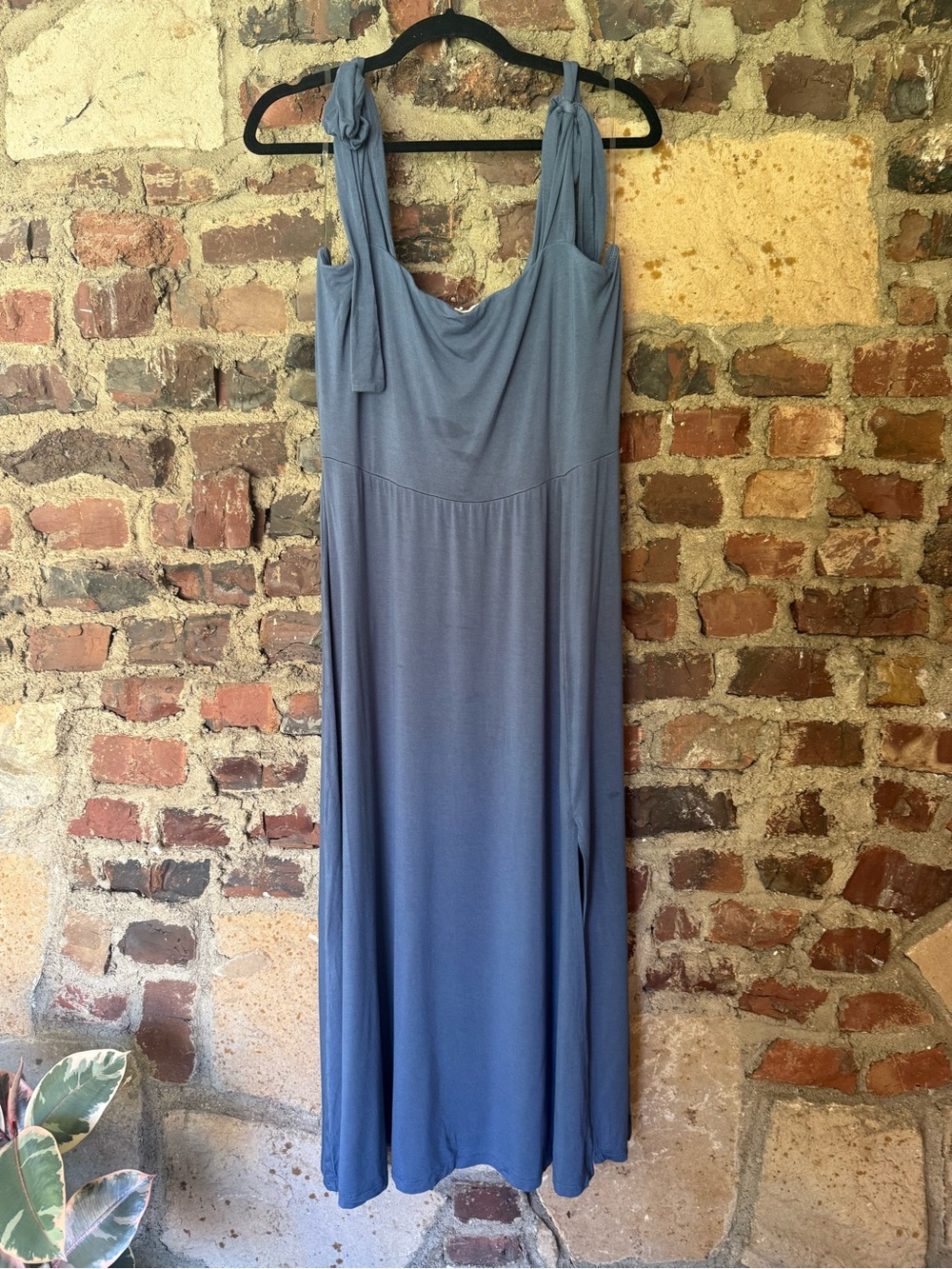 Sozy Blue Tie-Shoulder Dress